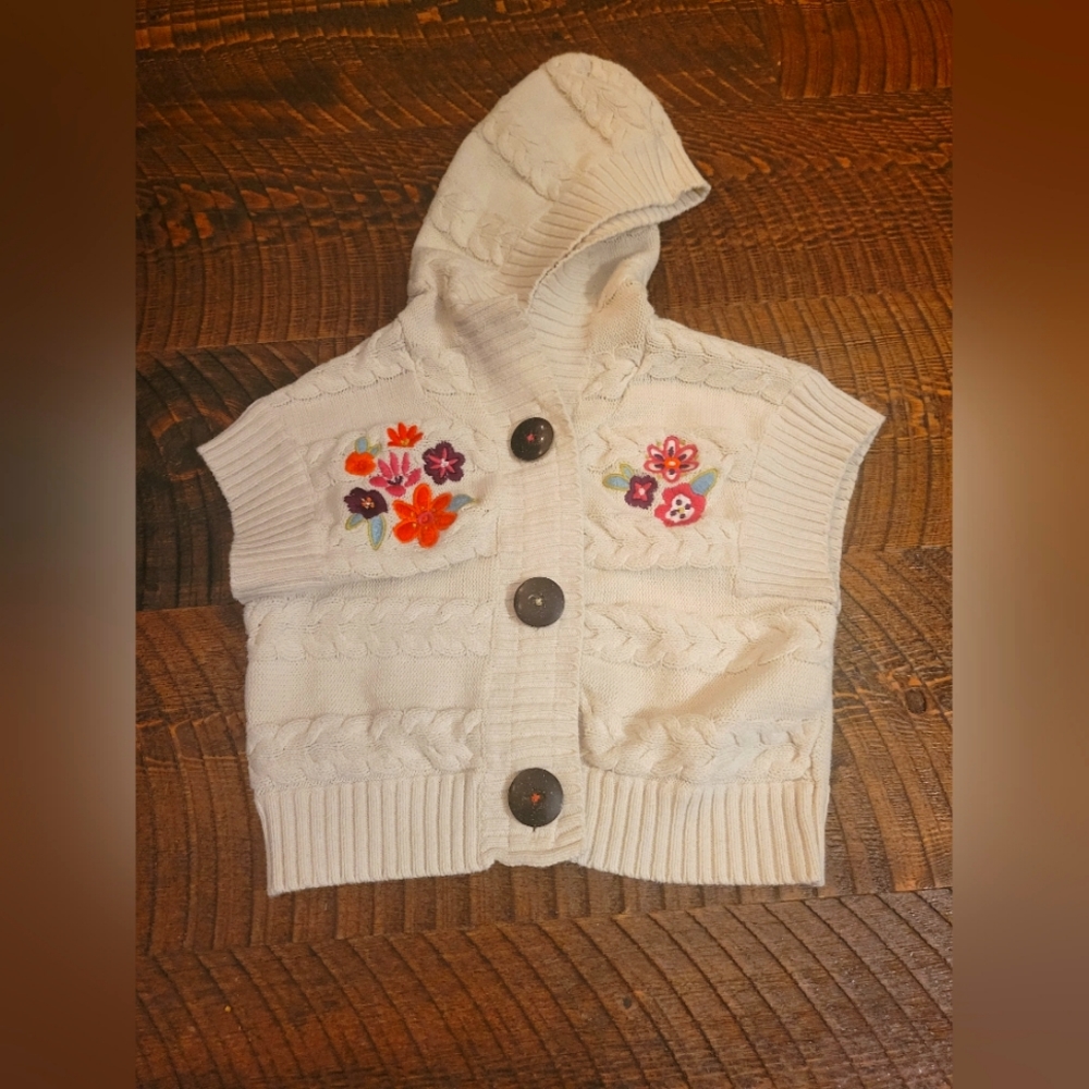 Stitched floral cardigan 6x